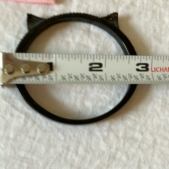Kate Spade: Black Cat Ear Bracelet- Pink Pouch - Picture 10 of 13